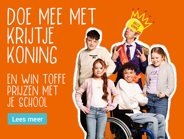 Doe mee met Krijtje Koning en win leuke prijzen